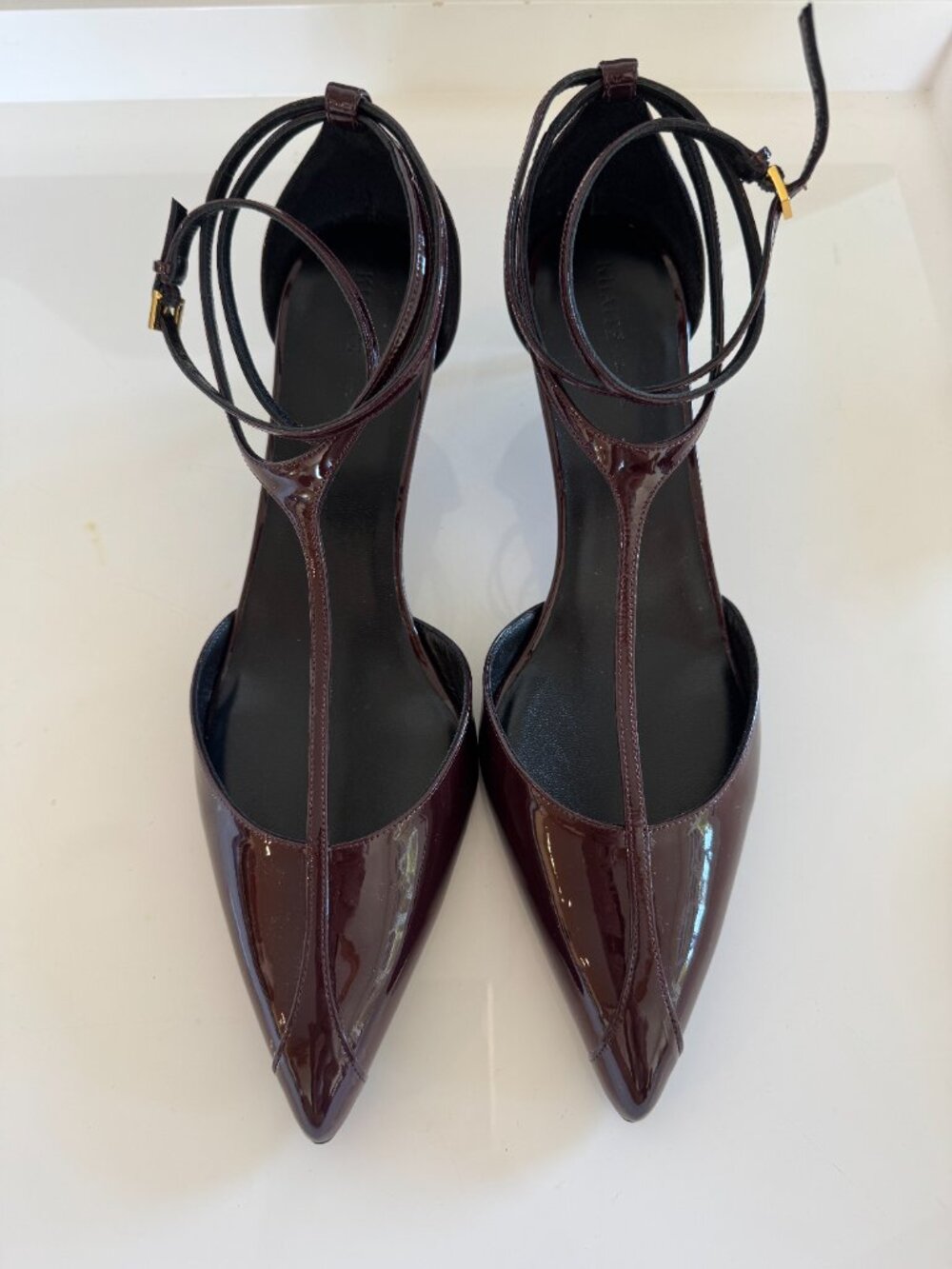 Khaite Mia Pump Patent Leather - Burgundy/Size 40.5 - Picture 2 of 9